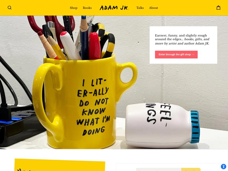 Adam J. Kurtz, Designer portfolio website