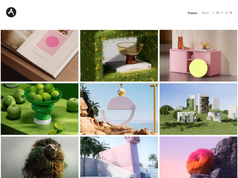 Andreas Wannerstedt, Motion Designer portfolio website