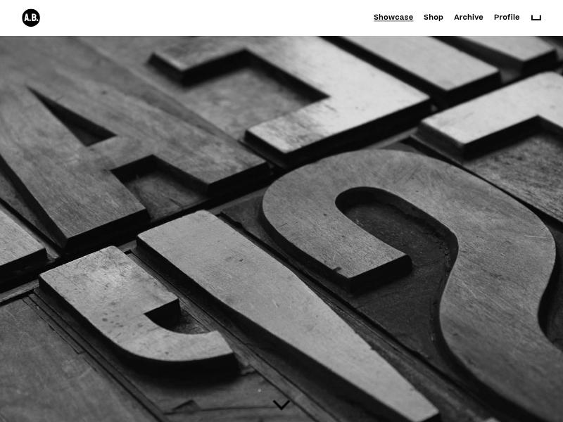 Anthony Burrill, Graphic Artist portfolio website