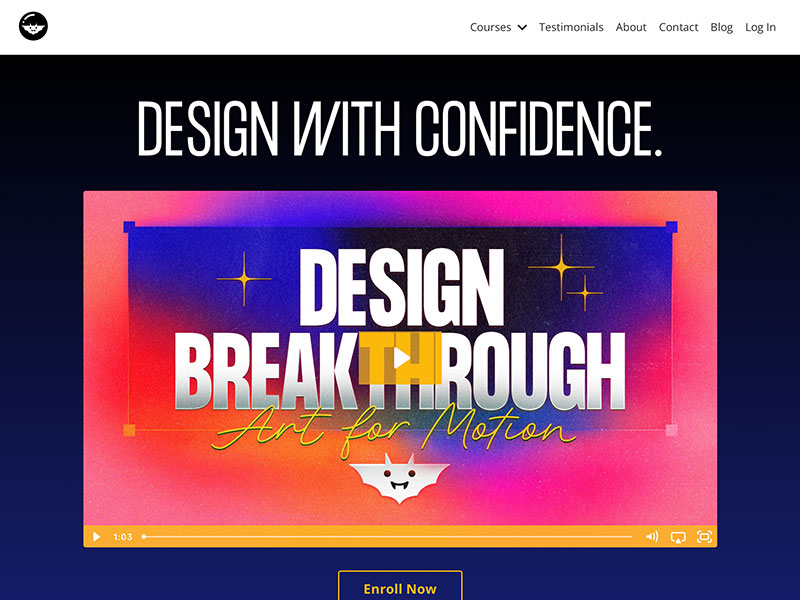 Ben Marriott, Motion Designer portfolio website