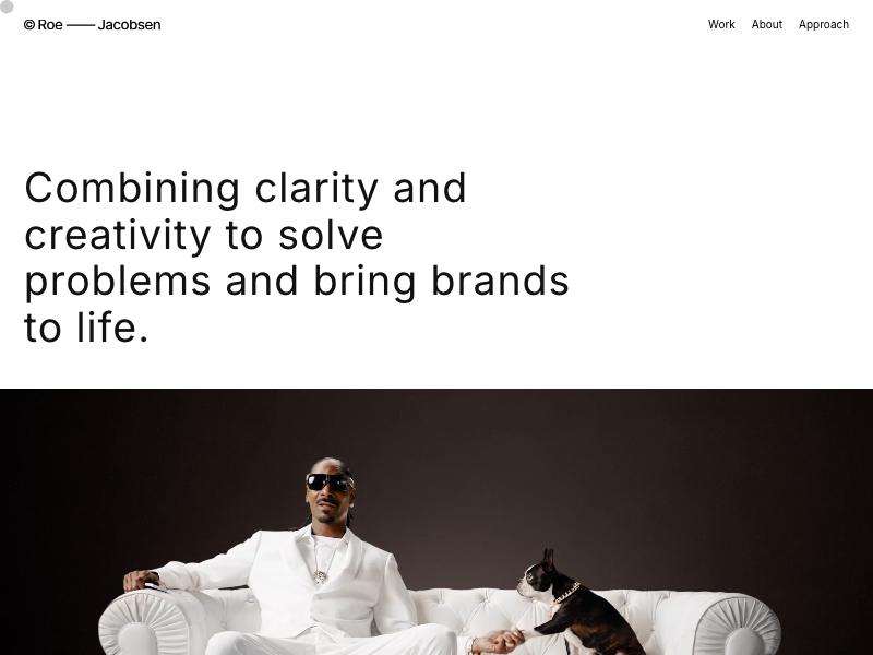 Christoffer Roe-Jacobsen, Art Director portfolio website
