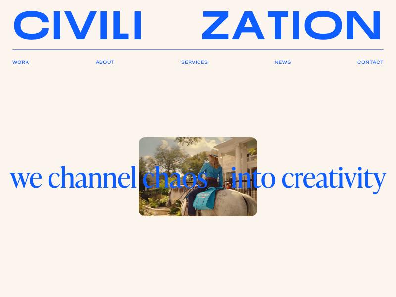 Civilization agency website (civilization.agency)