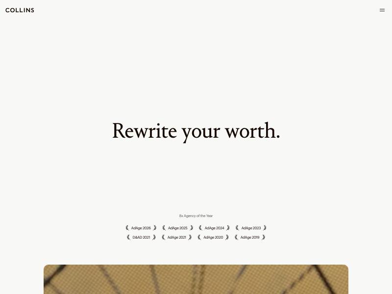 COLLINS agency website (wearecollins.com)