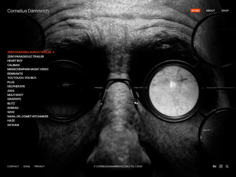 Cornelius Dämmrich, 3D Artist portfolio website