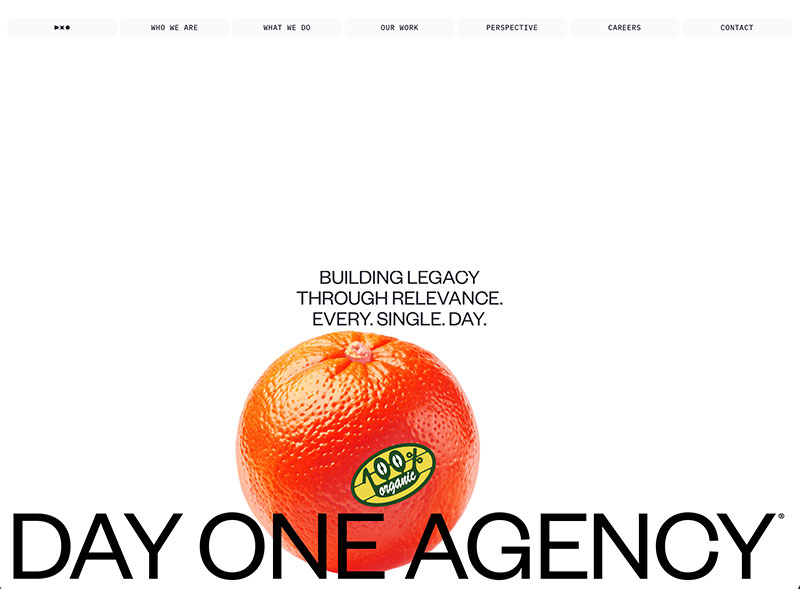 Day One Agency agency website (d1a.com)