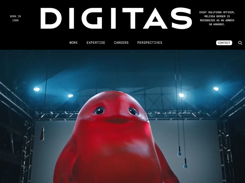 Digitas agency website (digitas.com)