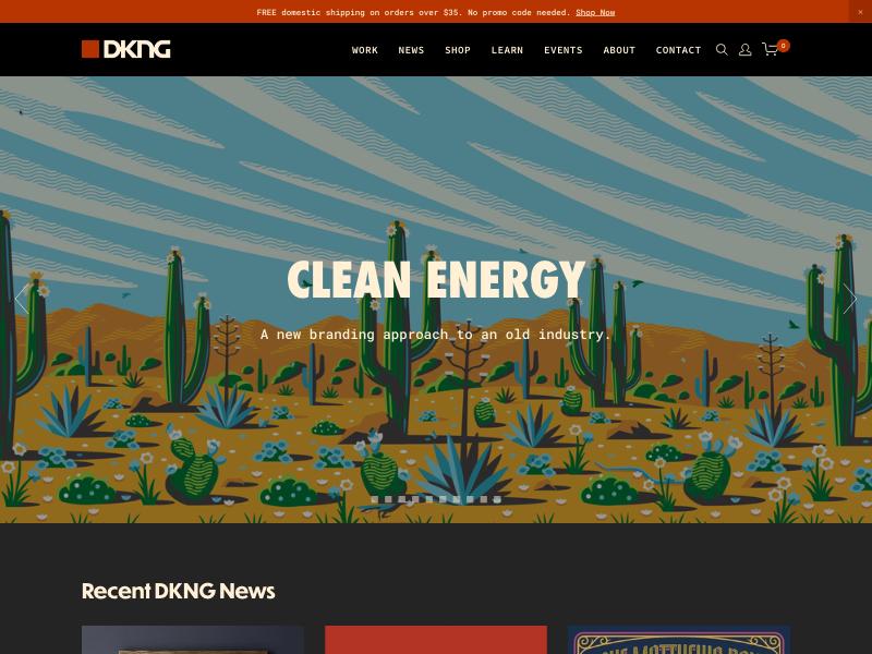 DKNG, Designer / Illustrator portfolio website
