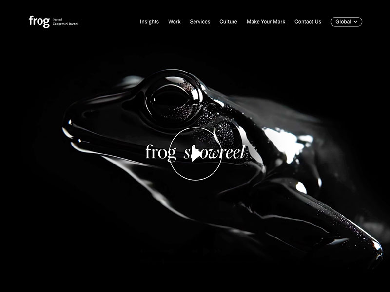 Frog agency website (frog.co)