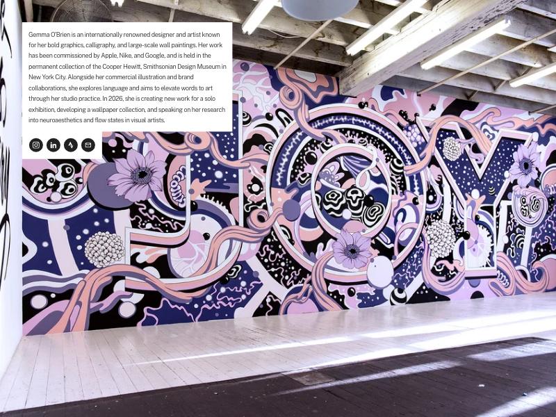 Gemma O’Brien, Lettering Artist portfolio website