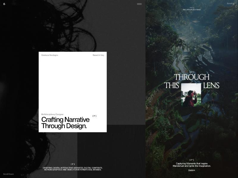 Gianluca Gradogna, Designer portfolio website