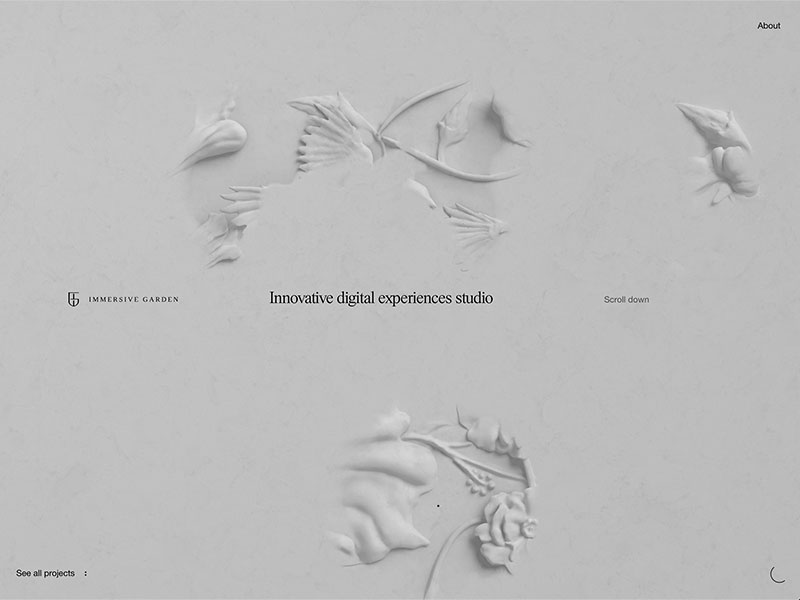 Immersive Garden agency website (immersive-g.com)
