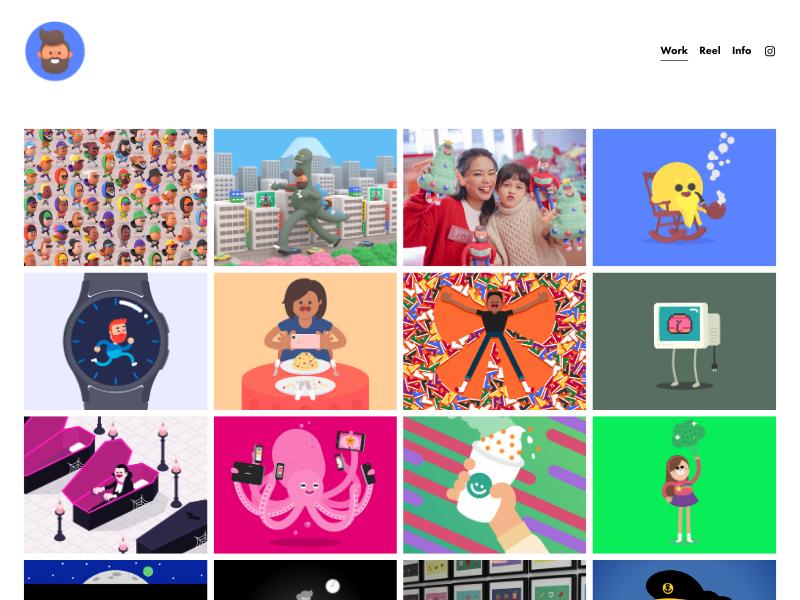 James Curran, Motion Designer portfolio website