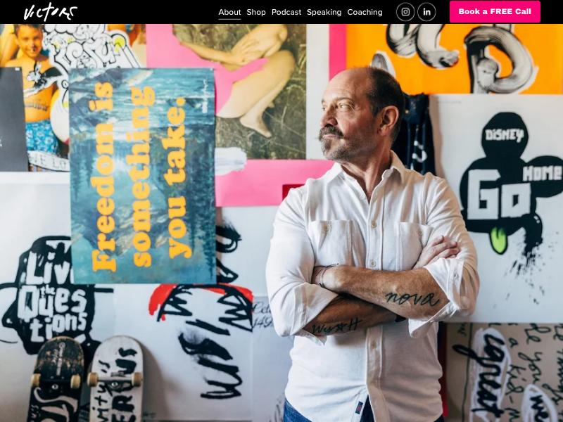 James Victore, Designer portfolio website