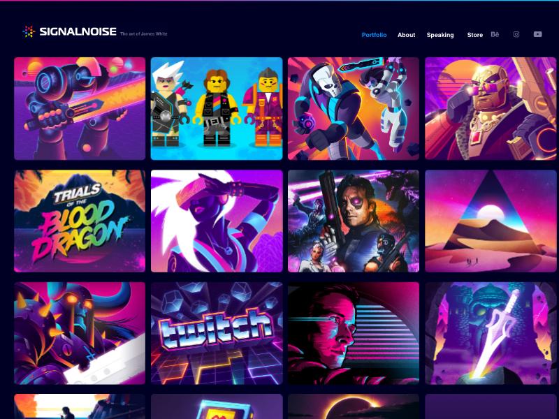 James White, Designer / Illustrator portfolio website