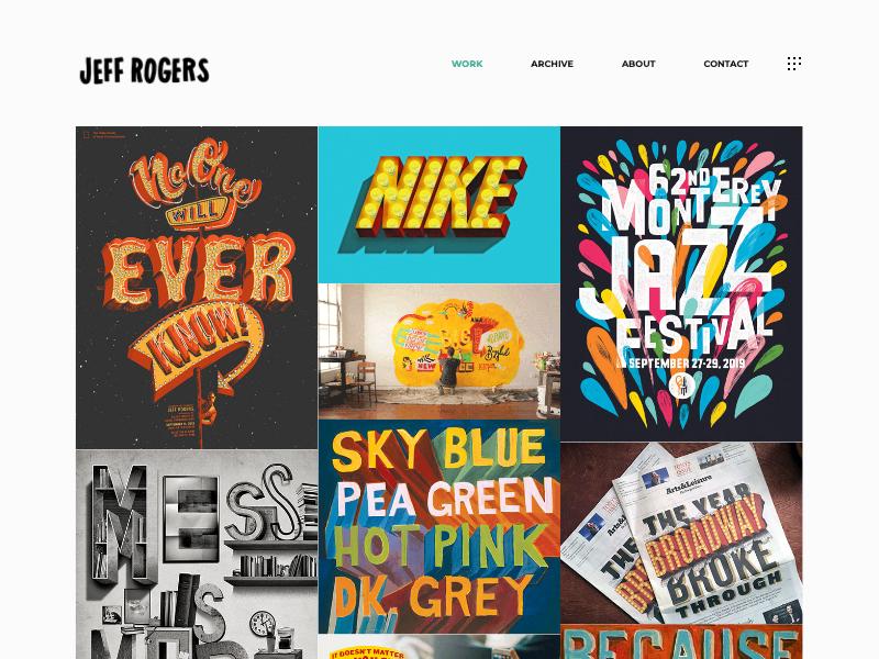 Jeff Rogers — Lettering Artist portfolio website