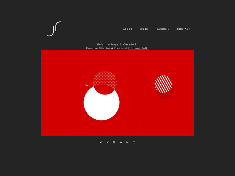 Jorge Canedo, Motion Designer portfolio website