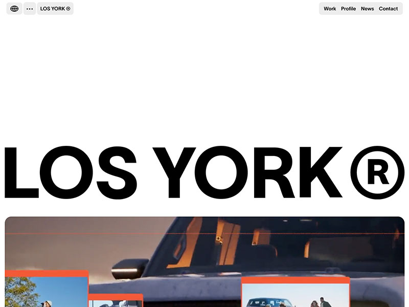 Los York agency website (losyork.tv)