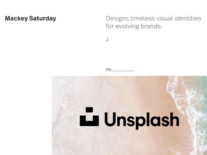 Mackey Saturday, Logo Designer portfolio website