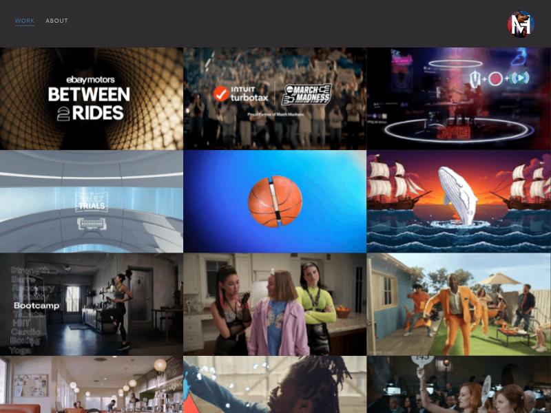 Max Hendren, Creative Director portfolio website