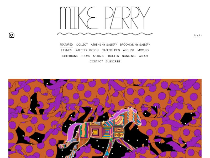 Mike Perry, Designer portfolio website