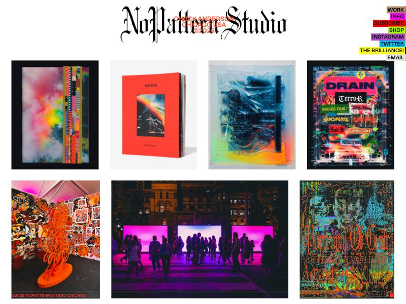 NoPattern — Artist and Designer portfolio website