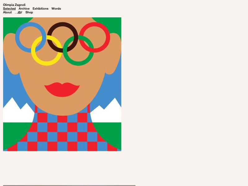Olimpia Zagnoli, Illustrator portfolio website