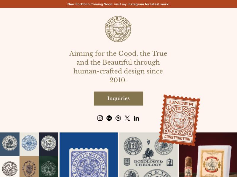 Peter Voth — Logo Designer portfolio website