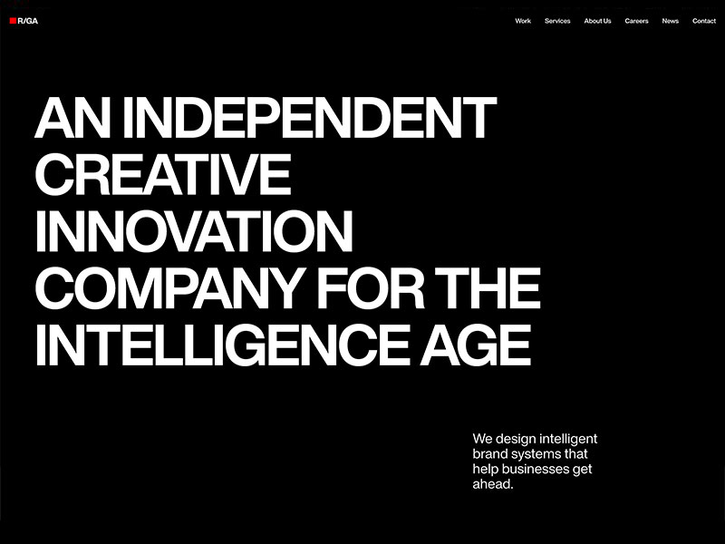 R/GA agency website (rga.com)