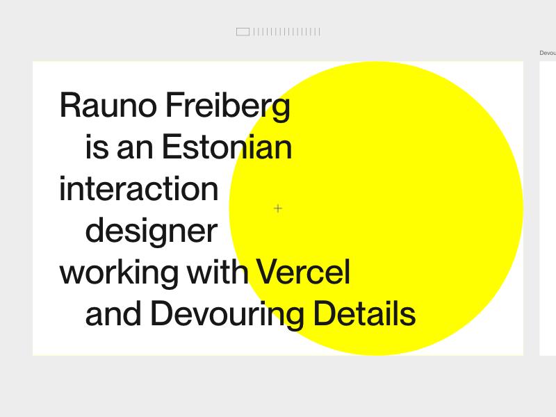 Rauno Freiberg, Developer portfolio website