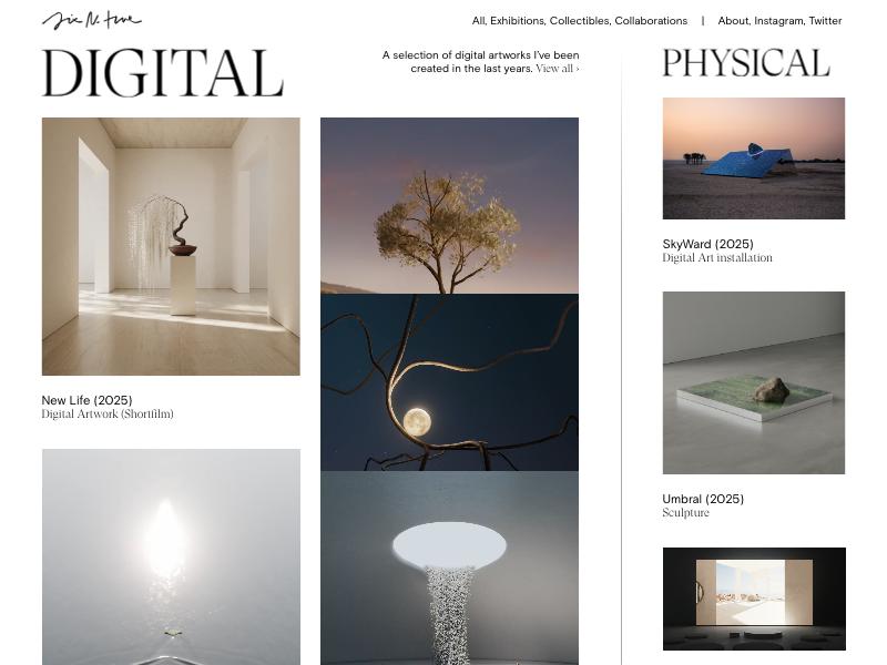 Six N. Five, 3D Artist portfolio website