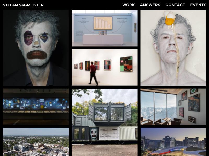 Stefan Sagmeister, Creative Director portfolio website