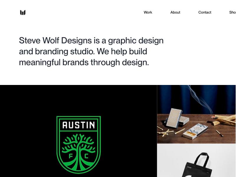 Steve Wolf, Designer portfolio website
