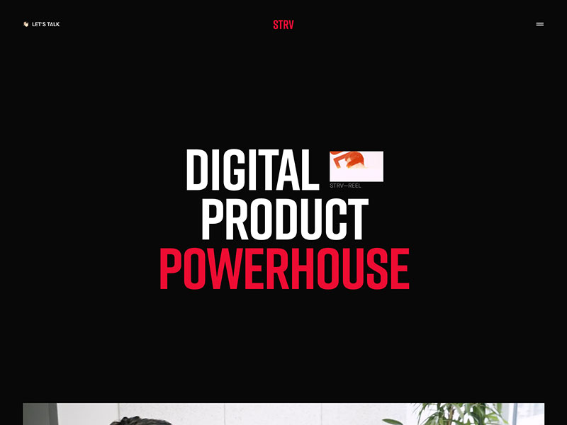 STRV agency website (strv.com)