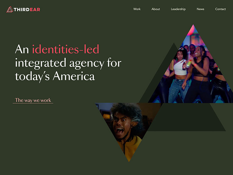 Third Ear agency website (wearethirdear.com)