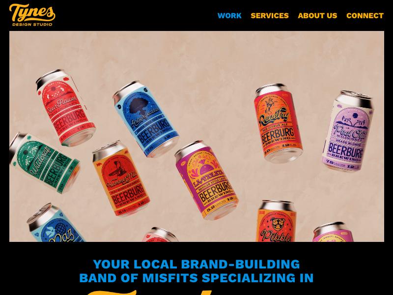 Tynes Design — Designer portfolio website